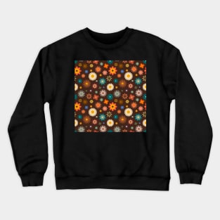 Vintage Floral Pattern Crewneck Sweatshirt